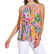 Flying Tomato Penelope Woven Halter Top In Pink In Pink