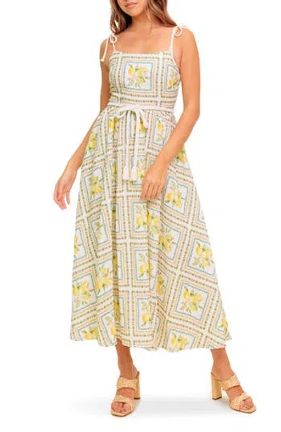 Flying Tomato Print Maxi Dress In White