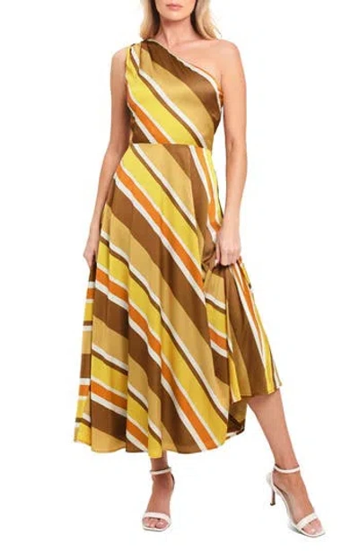 Flying Tomato Print Midi Dress In Brown