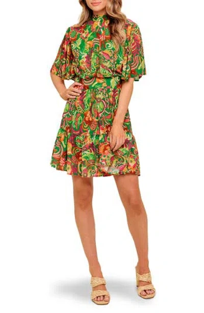 Flying Tomato Print Minidress In Multi