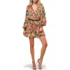 Flying Tomato Print Pleated Romper In Multi