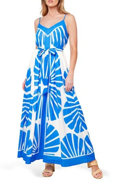 Flying Tomato Print Tie Waist Maxi Dress In Multi