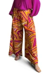 Flying Tomato Printed Woven Pants In Multi