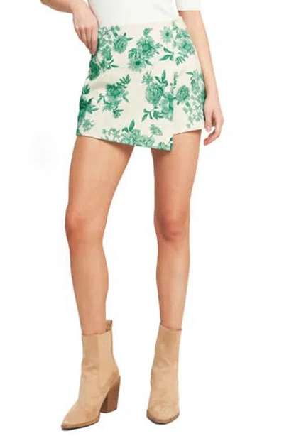 Flying Tomato Printed Woven Skort In Green