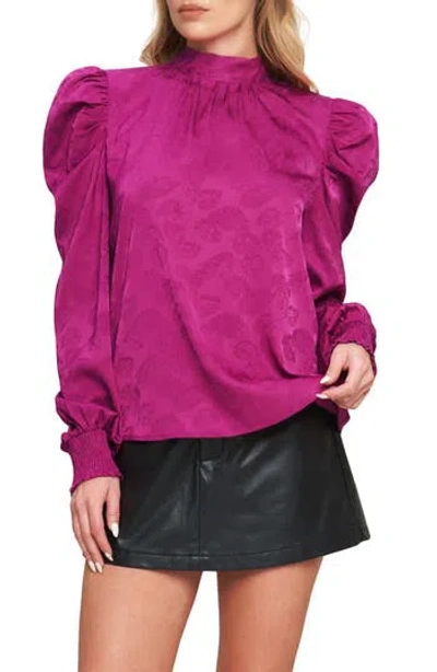 Flying Tomato Puff Long Sleeve Top In Purple