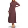 Flying Tomato Ribbed Midi Dress In Burgundy