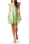 Flying Tomato Ruffle Strap Cotton Babydoll Minidress