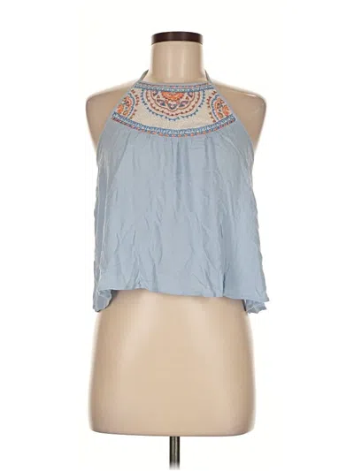 Pre-owned Flying Tomato Sleeveless Blouse In Blue