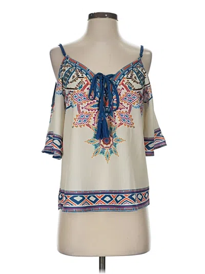 Pre-owned Flying Tomato Sleeveless Blouse In White