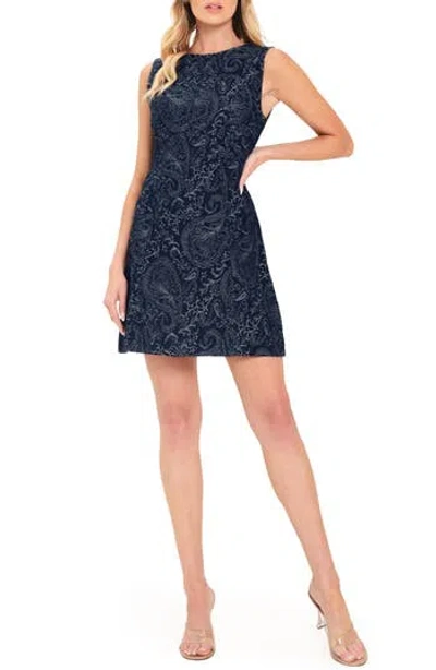 Flying Tomato Sleeveless Denim Minidress In Blue