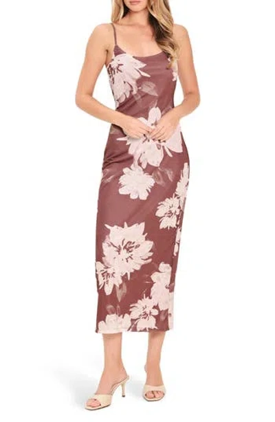 Flying Tomato Sleeveless Mesh Print Dress In Multi