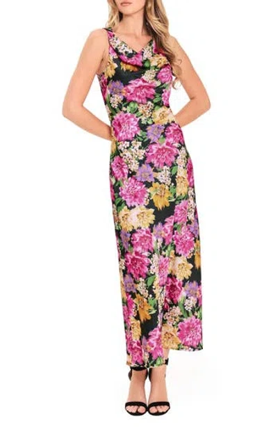 Flying Tomato Sleeveless Print Midi Dress In Pink