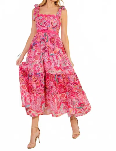Flying Tomato Still Deciding Woven Dress In Pink