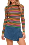 Flying Tomato Stripe Sweater In Multi