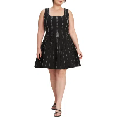 Flying Tomato Sweater Minidress In Black