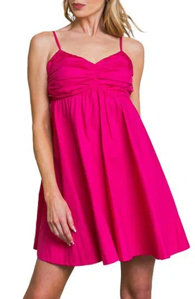 Flying Tomato Sweetheart Neck Minidress In Pink