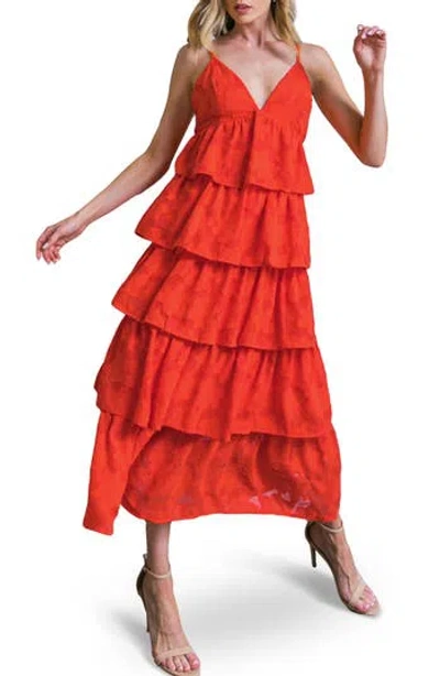 Flying Tomato Tiered Midi Dress