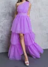 Flying Tomato Tulle Maxi Dress In Lavender In Multi