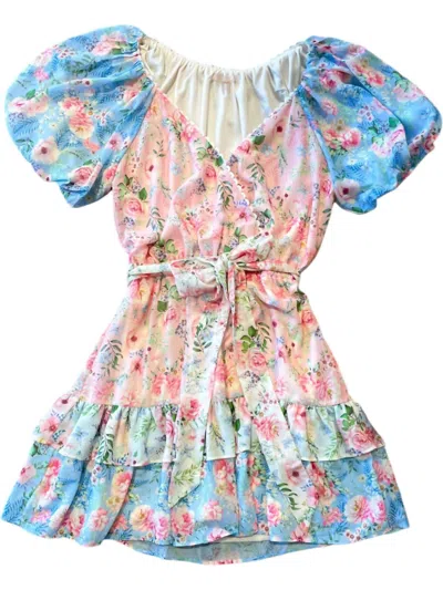 Flying Tomato Women's Chason Dress In Multicolor In Blue