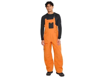 Flylow Baker Bib Men's Snow Bibs One Piece Blazed: Xl, Jersey/polyester/spandex In Orange