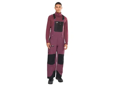 Flylow Baker Bib Men's Snow Bibs One Piece Hearth/black: 2xl, Jersey/polyester/spandex In Purple