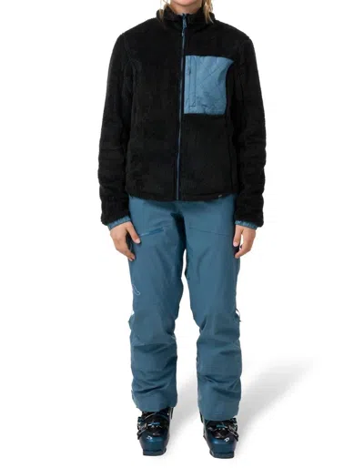 Flylow Gear Felice Full Zip Jacket In Black/ocean