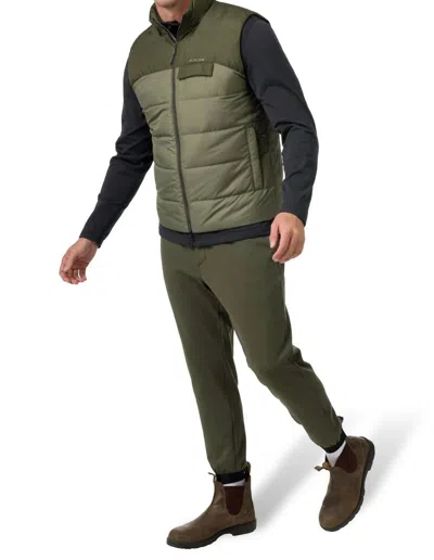 Flylow Gear Larry Mock Neck Vest In Leaf/evergreen In Green