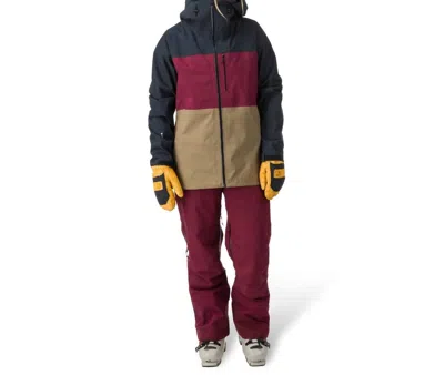 Flylow Gear Lucy Ski Jacket In Black/ruby/capers In Multi