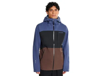 Flylow Malone Jacket Men's Clothing Blu/black/brew: Xl, Polyester In Blue