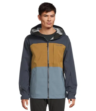Flylow Malone Jacket Men's Multi Colorblock Hooded Full Zip Skiing Gbo3893
