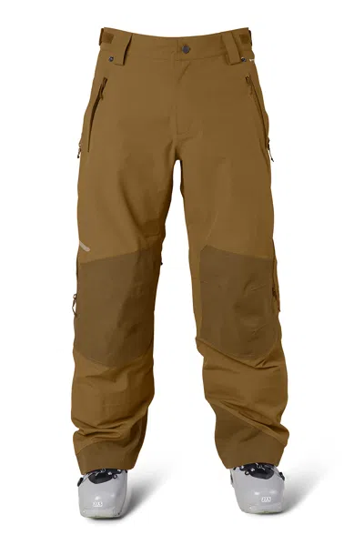 Flylow Mens Chemical Ski And Snowboard Pants - Rye In Brown