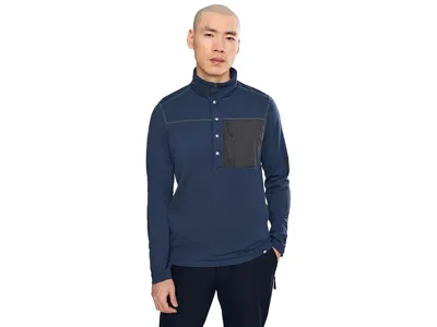 Flylow Micah Fleece Men's Clothing Abyss/black: Xl, Fleece/polyester/spandex In Blue