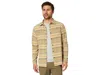Flylow Royal Shirt Men's Coyote Striped Spread Collar Button Up Gbo116 In Multi