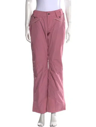 Pre-owned Flylow Ski Pants In Pink