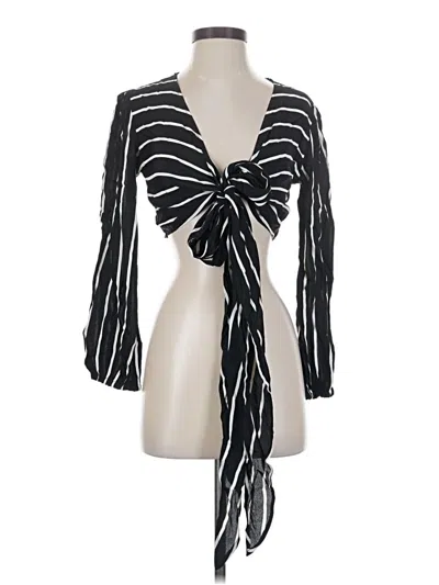 Flynn Skye 3/4 Sleeve Blouse In Black