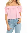 Flynn Skye Brynn Top In Cotton Candy Pink