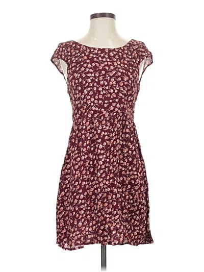 Pre-owned Flynn Skye Casual Dress In Burgundy