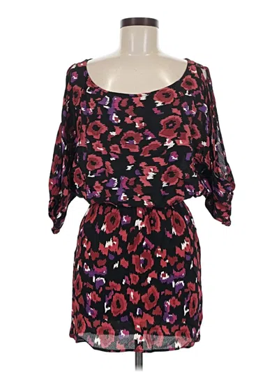 Pre-owned Flynn Skye Casual Dress In Burgundy
