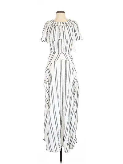 Pre-owned Flynn Skye Casual Dress In White
