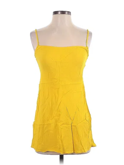 Pre-owned Flynn Skye Casual Dress In Yellow