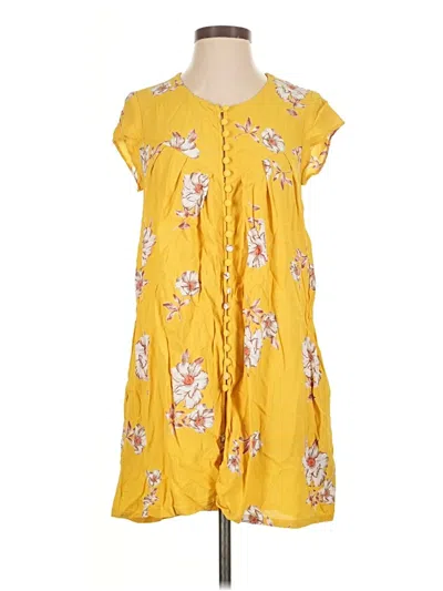 Pre-owned Flynn Skye Casual Dress In Yellow