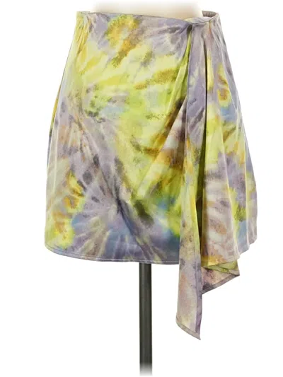 Pre-owned Flynn Skye Casual Skirt In Yellow