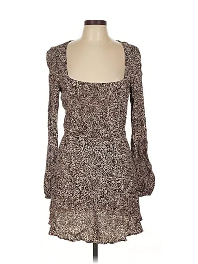 Pre-owned Flynn Skye Cocktail Dress In Brown