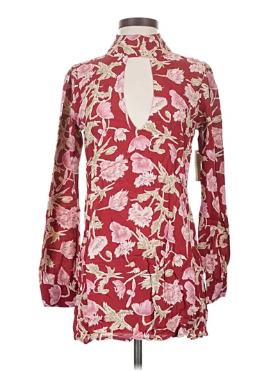 Pre-owned Flynn Skye Cocktail Dress In Burgundy