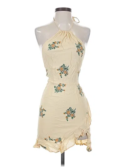 Pre-owned Flynn Skye Cocktail Dress In White
