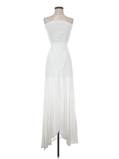 Pre-owned Flynn Skye Cocktail Dress In White
