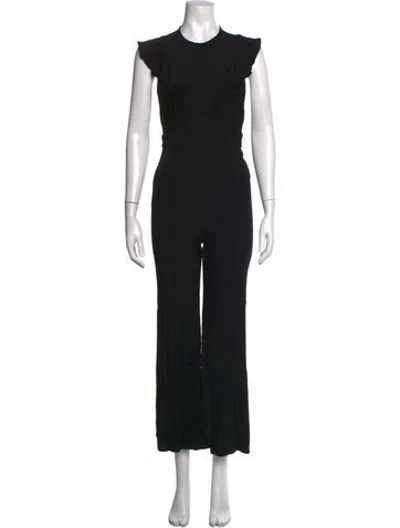 Pre-owned Flynn Skye Crew Neck Jumpsuit In Black
