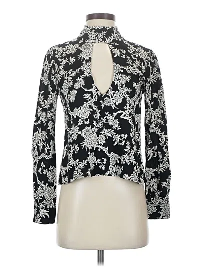 Pre-owned Flynn Skye Long Sleeve Blouse In Ivory