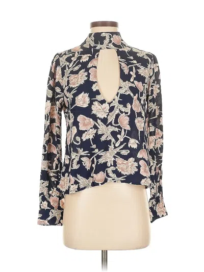 Pre-owned Flynn Skye Long Sleeve Blouse In White