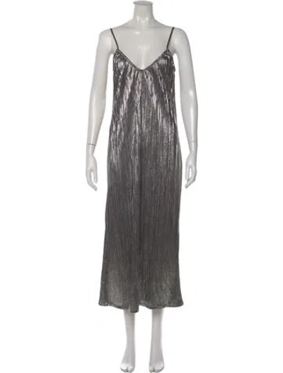 Pre-owned Flynn Skye Printed Long Dress